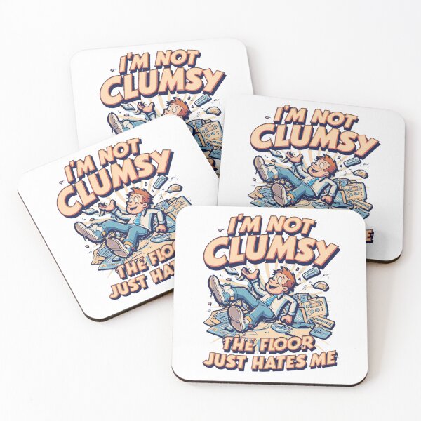 Item preview, I'm Not Clumsy, The Floor Just Hates Me - Funny Accident T-Shirt Design designed and sold by Tucker-Art.