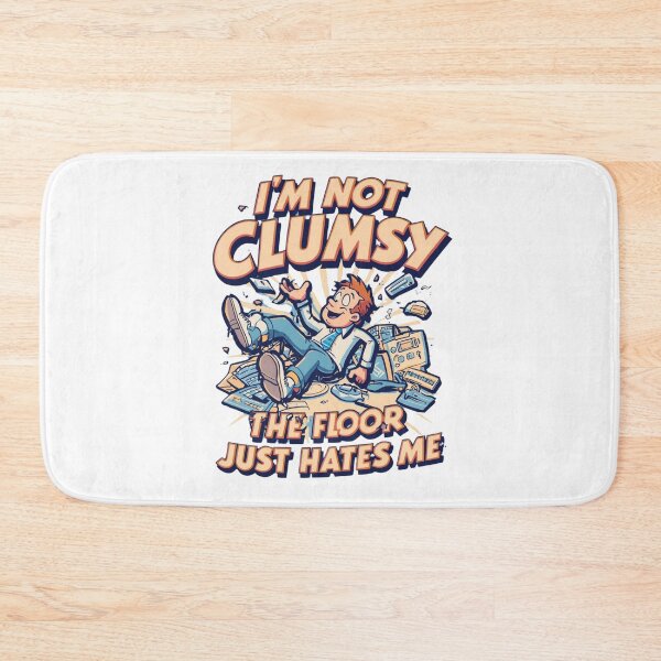 Item preview, I'm Not Clumsy, The Floor Just Hates Me - Funny Accident T-Shirt Design designed and sold by Tucker-Art.