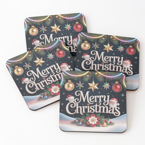 Item preview, Elegant 3D Merry Christmas Design designed and sold by SoftStyleStudio ⭐⭐⭐.