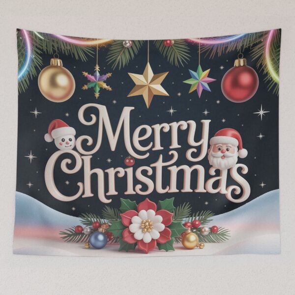 Item preview, Elegant 3D Merry Christmas Design designed and sold by SoftStyleStudio ⭐⭐⭐.