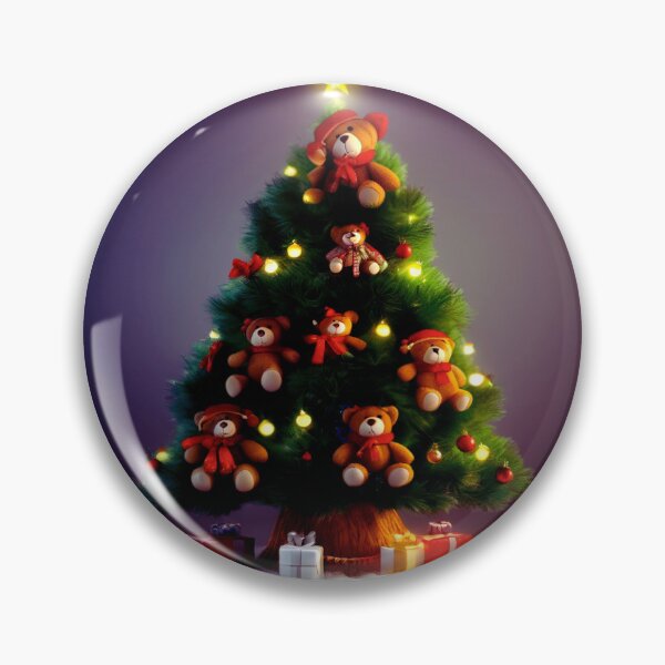 Item preview, A Teddy Bear Christmas with a Tree.  designed and sold by Zofia Sosnecka.