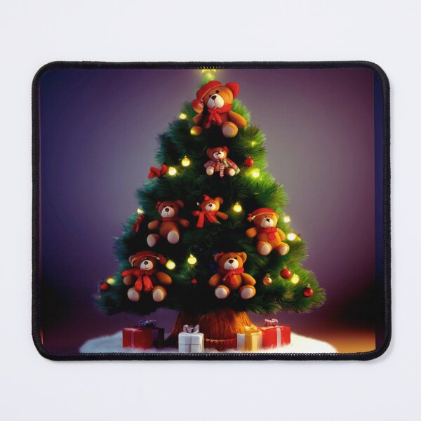 Item preview, A Teddy Bear Christmas with a Tree.  designed and sold by Zofia Sosnecka.