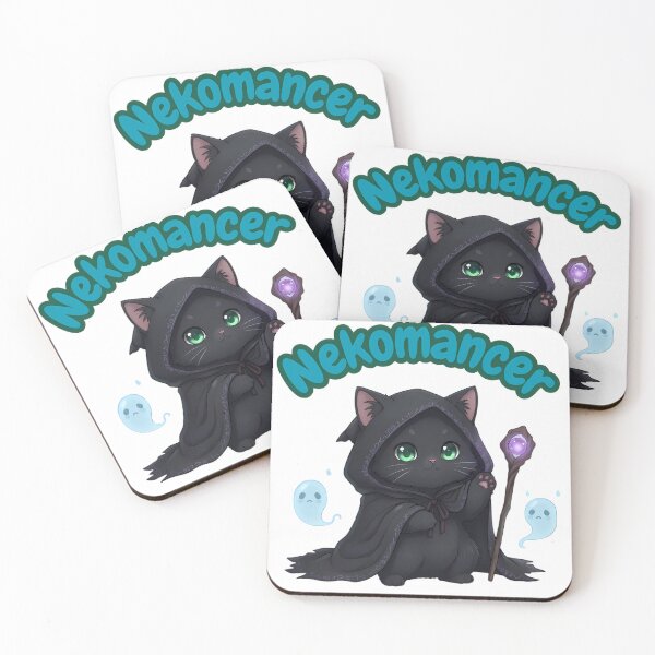 Item preview, Nekomancer – Cute Cat Necromancer designed and sold by Pets & Memes & Stuff.
