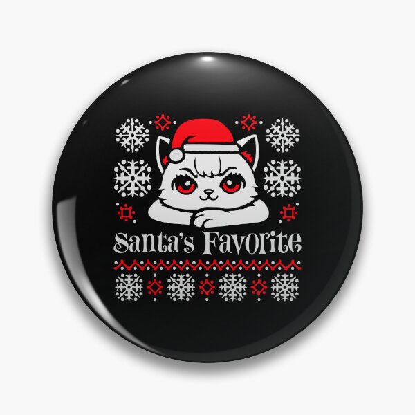 Item preview, Cat Santa's Favorite Santa Hat Christmas Kitten designed and sold by shirt-o-mat.