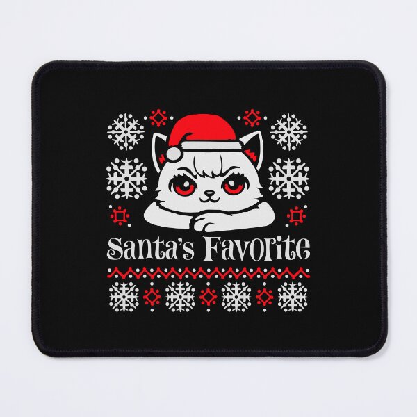 Item preview, Cat Santa's Favorite Santa Hat Christmas Kitten designed and sold by shirt-o-mat.
