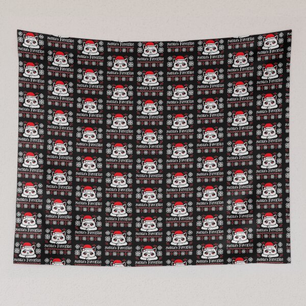 Item preview, Cat Santa's Favorite Santa Hat Christmas Kitten designed and sold by shirt-o-mat.