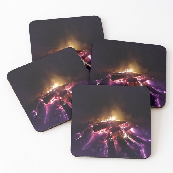 Item preview, Vibrant Bonfire Glow – Pink, Orange, and Purple Flames designed and sold by PEACELOVERSART.