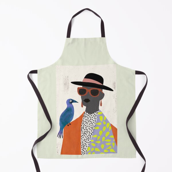 Item preview, Stylish Bird Lady – Modern Afro-Chic Portrait Art designed and sold by bonaise.