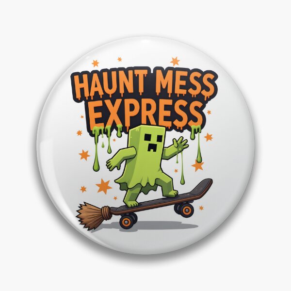 Item preview, Haunt Mess Express Halloween T-Shirt – Funny Ghost Street Art Tee with Slime Graffiti designed and sold by relso.