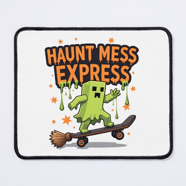 Item preview, Haunt Mess Express Halloween T-Shirt – Funny Ghost Street Art Tee with Slime Graffiti designed and sold by relso.