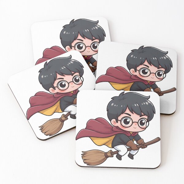 Item preview, Cute Wizard Flying on a Broom | Chibi Magic Character Illustration designed and sold by Greemo03.