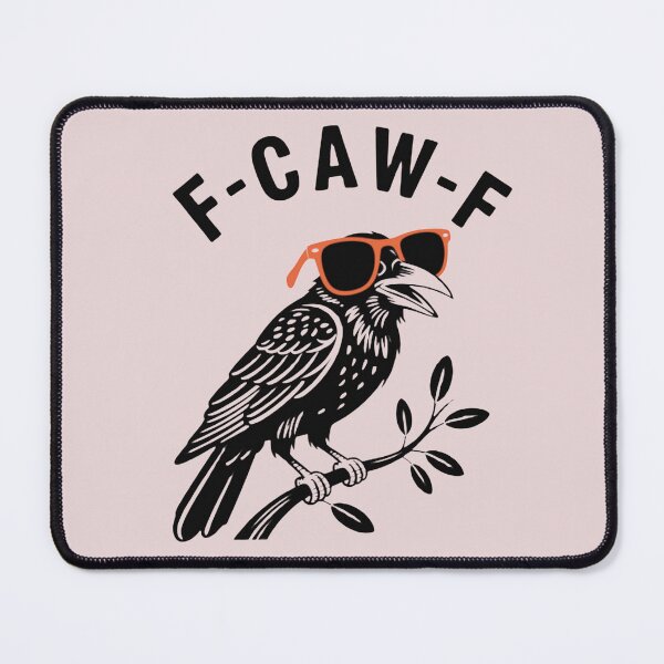 Item preview, F-CAW-F Sarcastic Raven In Orange 80s Seafarer Glasses designed and sold by MakersFolly.