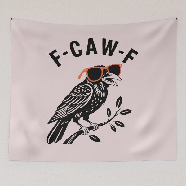 Item preview, F-CAW-F Sarcastic Raven In Orange 80s Seafarer Glasses designed and sold by MakersFolly.