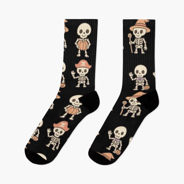 Item preview, Pastel Kawaii Chibi Halloween Skeletons In Costumes designed and sold by MakersFolly.