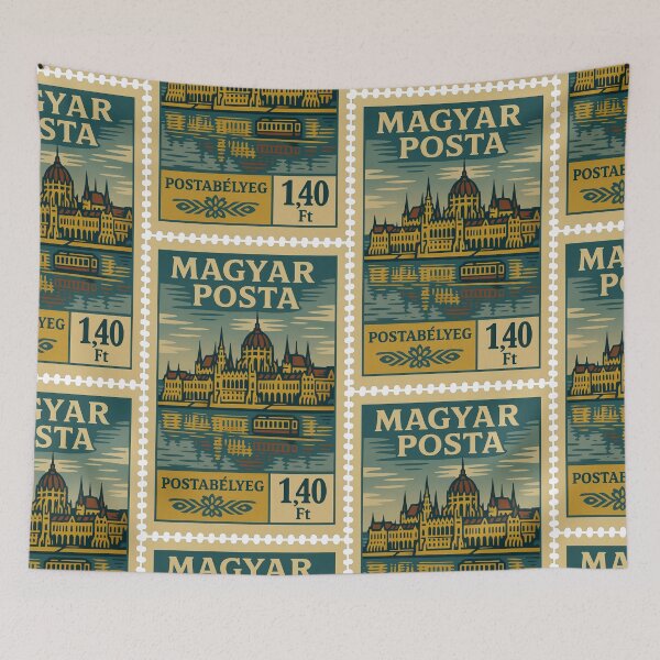 Item preview, Vintage Hungarian Postage Stamp – Budapest Parliament designed and sold by Travellerz.