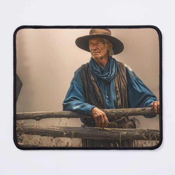 Item preview, The Cowboy Resting at the Fence designed and sold by Boddicca.