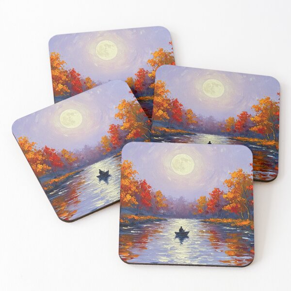 Item preview, Fall Fishing Autumn Landscape designed and sold by scicilysimonee.