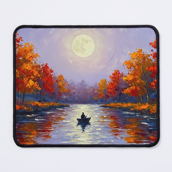 Item preview, Fall Fishing Autumn Landscape designed and sold by scicilysimonee.