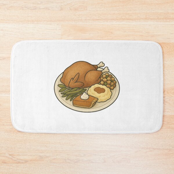 Item preview, Thanksgiving Dinner Plate Illustration designed and sold by Vendeloc.