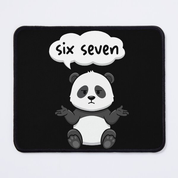 Item preview, Apathetic Panda Six Seven Funny Shrug Meme 67 designed and sold by YourArt7.