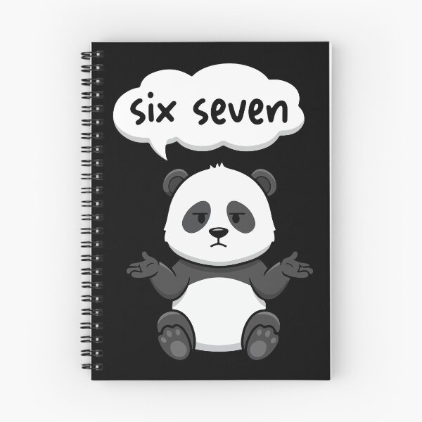 Item preview, Apathetic Panda Six Seven Funny Shrug Meme 67 designed and sold by YourArt7.