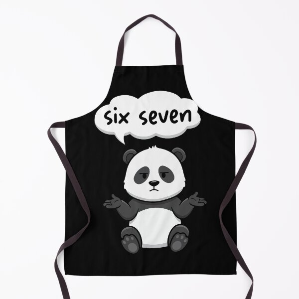 Item preview, Apathetic Panda Six Seven Funny Shrug Meme 67 designed and sold by YourArt7.