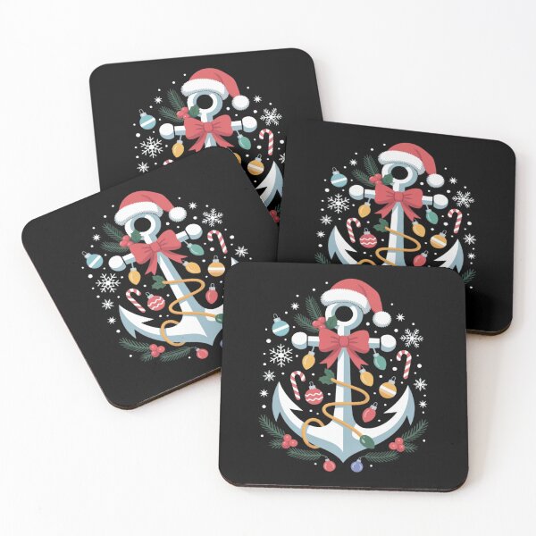 Item preview, Christmas Anchor Lights Nautical Holiday Decor Design designed and sold by MagicSD Designs.