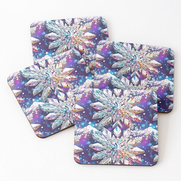 Item preview, Crystal-Inspired Artistic Snowflakes Vibrantly Colorful Designs  designed and sold by DEC02.