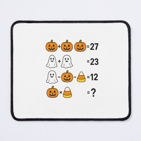 Item preview, Halloween Math Puzzle – Fun Pumpkin Ghost Candy Corn Equation designed and sold by DailyDrivesct.