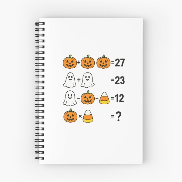 Item preview, Halloween Math Puzzle – Fun Pumpkin Ghost Candy Corn Equation designed and sold by DailyDrivesct.