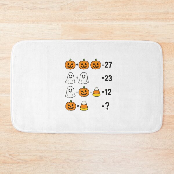 Item preview, Halloween Math Puzzle – Fun Pumpkin Ghost Candy Corn Equation designed and sold by DailyDrivesct.