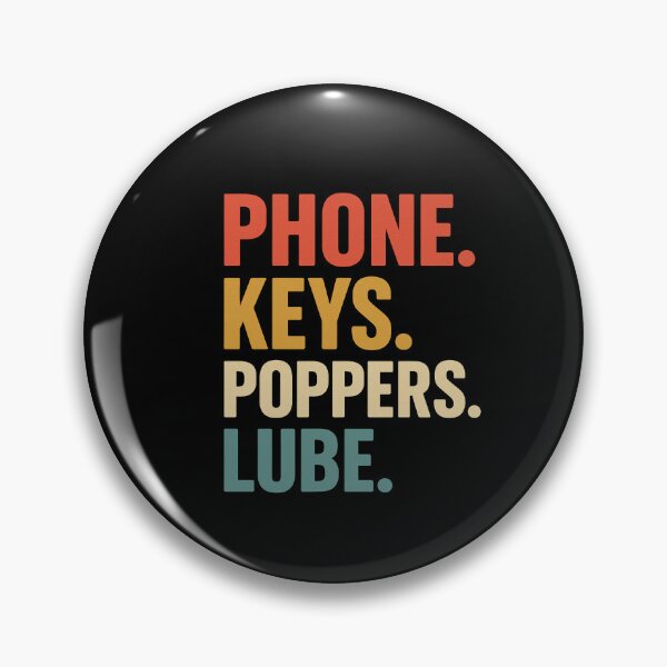 Item preview, Phone. Keys. Poppers. Lube. – Retro Bold Checklist T-Shirt designed and sold by DailyDrivesct.