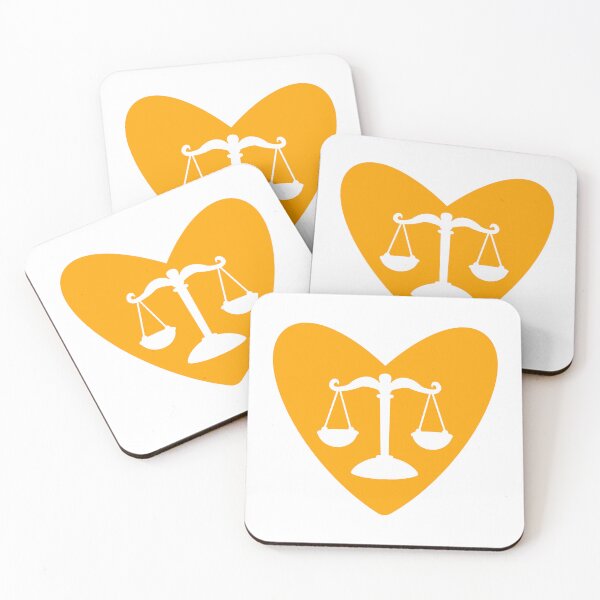 Item preview, Orange Heart Scales of Justice – Warm and Bold Legal Symbol for Law Students and Attorneys designed and sold by MagicMe-JD.