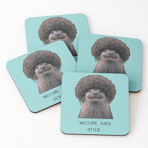 Item preview, Welcome Back Otter With Afro and Big Mustache Retro 70s TV Humor For Animal Lovers designed and sold by MakersFolly.