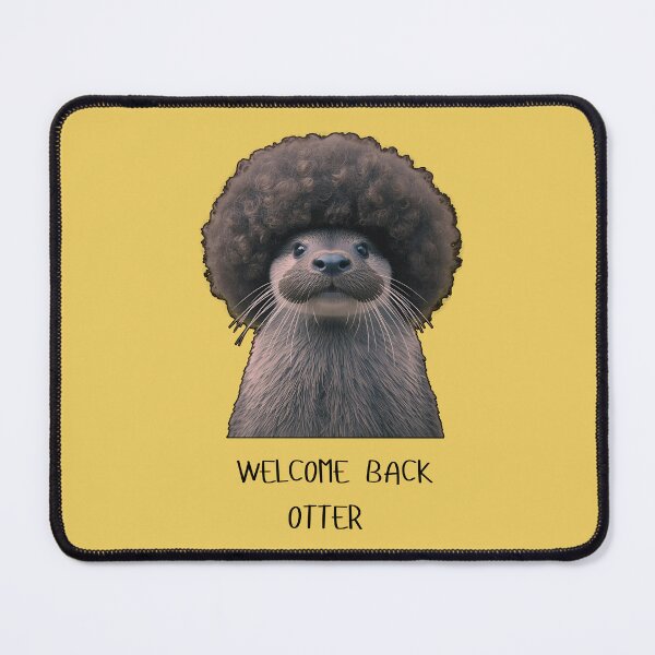 Item preview, Welcome Back Otter With Afro and Big Mustache Retro 70s TV Humor For Animal Lovers designed and sold by MakersFolly.