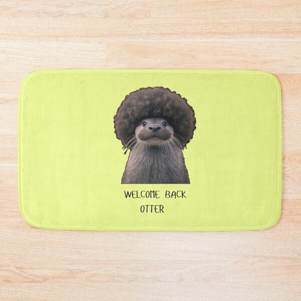 Item preview, Welcome Back Otter With Afro and Big Mustache Retro 70s TV Humor For Animal Lovers designed and sold by MakersFolly.