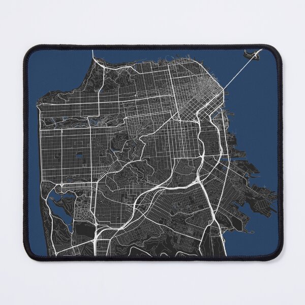 Item preview, San Francisco City Map - Dark Edition designed and sold by CityMapsArt.