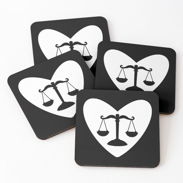 Item preview, White Heart Scales of Justice – Minimalist Legal Symbol for Law Students and Attorneys designed and sold by MagicMe-JD.