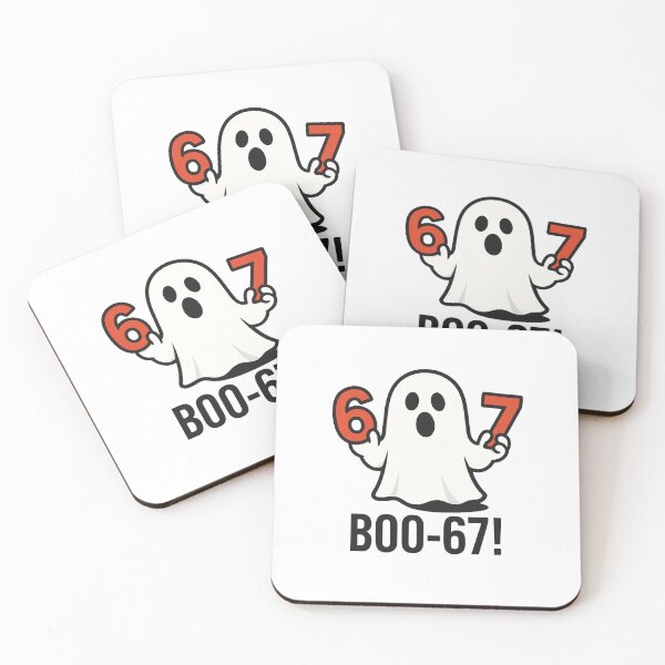 Item preview, BOO-67 Funny Ghost Halloween Shirt | Cute Spooky Number 67 Design designed and sold by DailyDrivesct.
