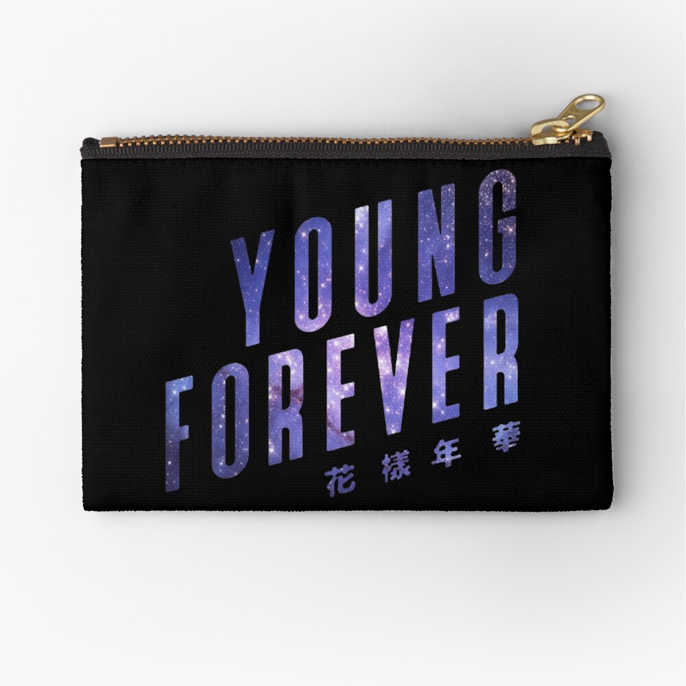 BTS Young Forever Galaxy Print Zipper Pouch