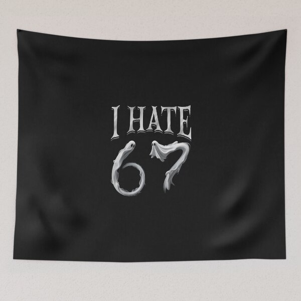 Item preview, I Hate 67 Meme Anti 6 7 Tee Funny Six Seven Halloween designed and sold by grumpzara.