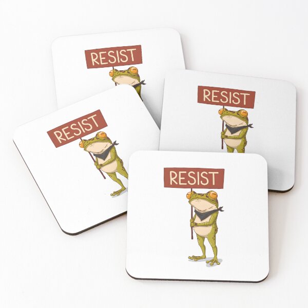 Item preview, Rana de Resistencia de Portland: Arte político anfibio de protesta divertido designed and sold by artworkathome.