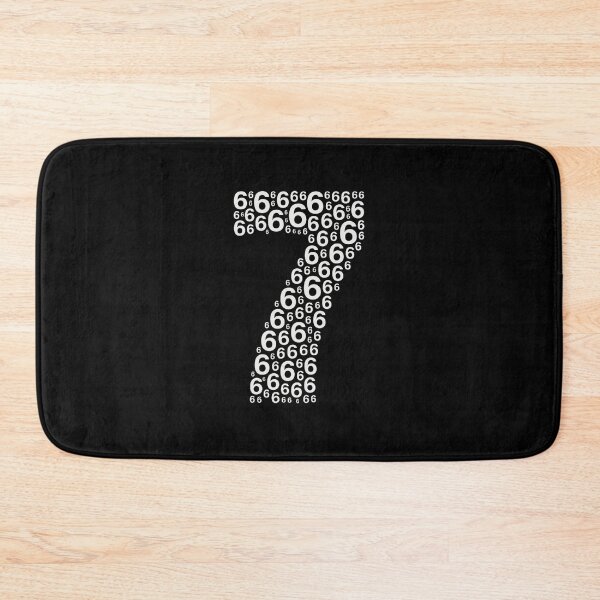 Item preview, Number 7 Made of 6s – Optical Illusion Math Art designed and sold by DailyDrivesct.