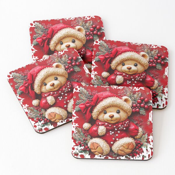 Item preview, Santa Claus-Style Cute Teddy Bear Design Art designed and sold by DEC02.