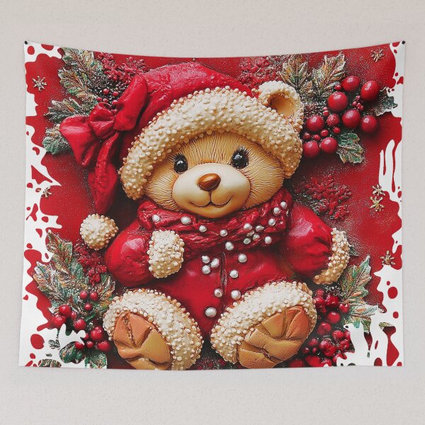 Item preview, Santa Claus-Style Cute Teddy Bear Design Art designed and sold by DEC02.