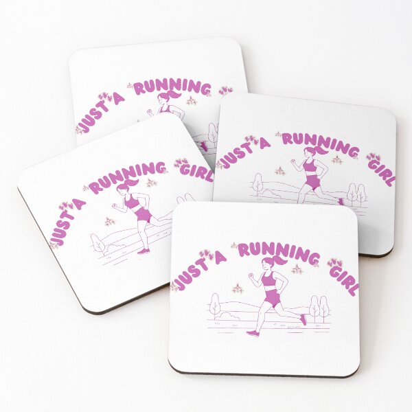 Item preview, Just a Running Girl | Cute Runner Illustration designed and sold by fitnessgirlie.