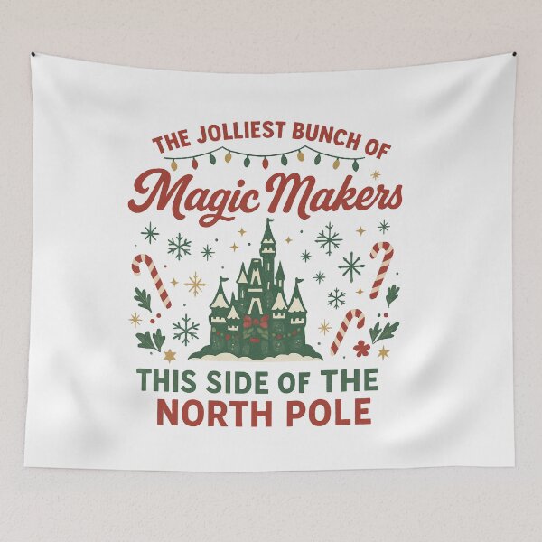 Item preview, The Jolliest Bunch of Magic Makers This Side of the North Pole | Holiday Disney-Inspired Christmas Shirt designed and sold by Zippitydodads.