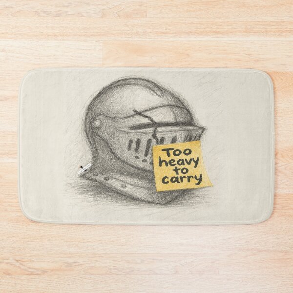 Item preview, Too Heavy to Carry — Cracked Knight designed and sold by PawnShiftGoods.