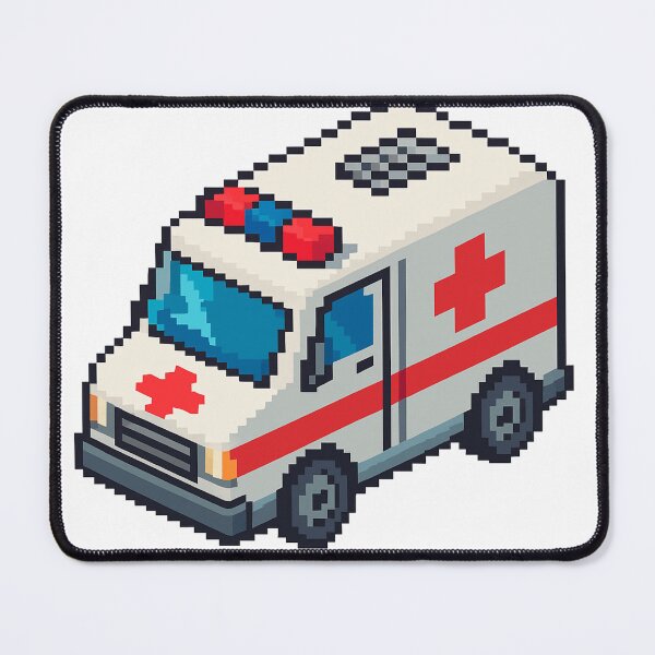 Item preview, Urban Rescue Ambulance — Isometric Pixel Art designed and sold by arteopolis.
