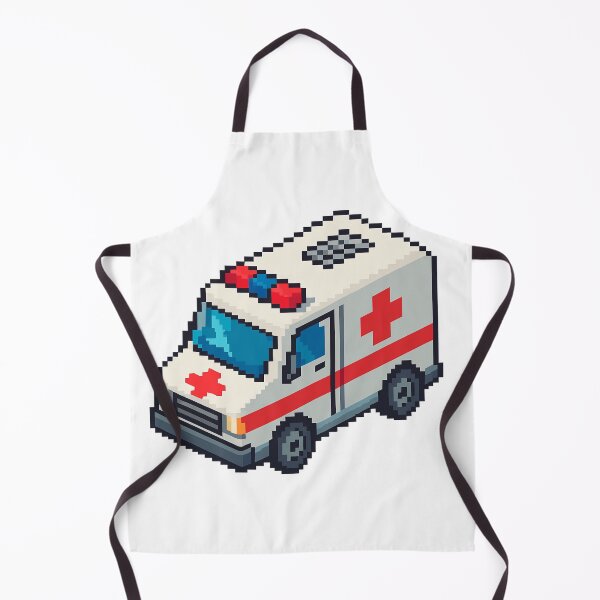 Item preview, Urban Rescue Ambulance — Isometric Pixel Art designed and sold by arteopolis.